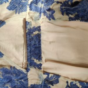 COPY - For Love and Lemons Blue Embroidery midi d…